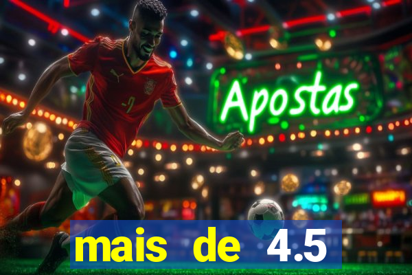 mais de 4.5 escanteios o que significa
